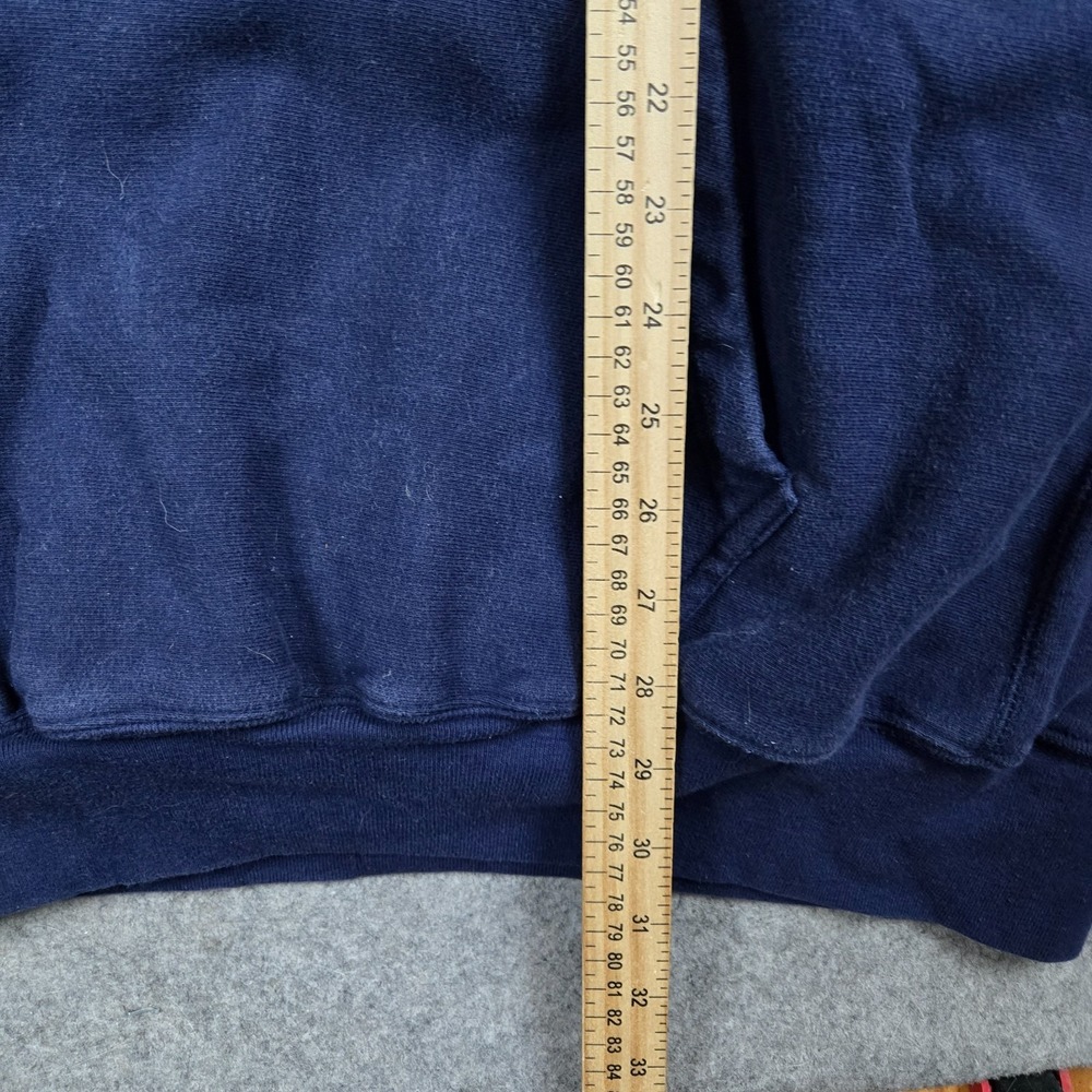 VTG Steve Barrys Michigan Hoodie Mens 2XL Blue Spellout Heavyweight College Y2K - Picture 6 of 7